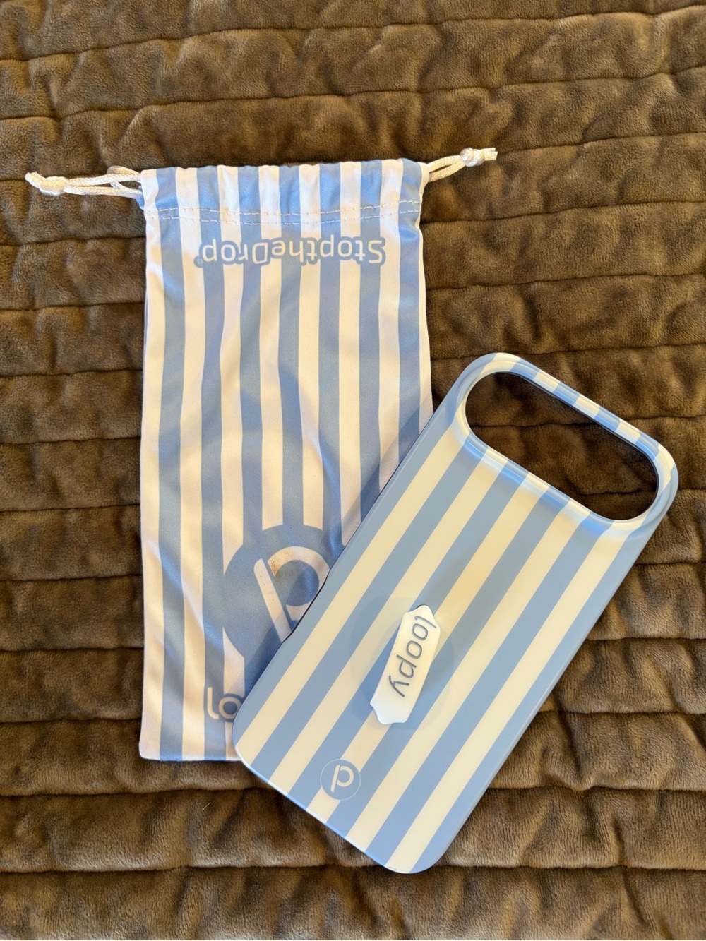Loopy case iPhone Air blue stripe